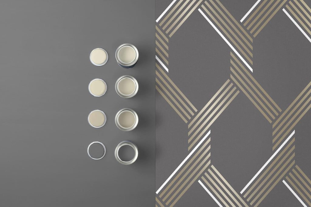 Vector Graphite Gold Wallpaper