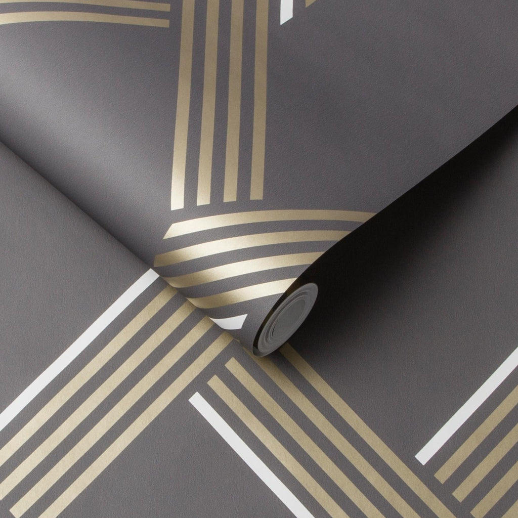Vector Graphite Gold Wallpaper