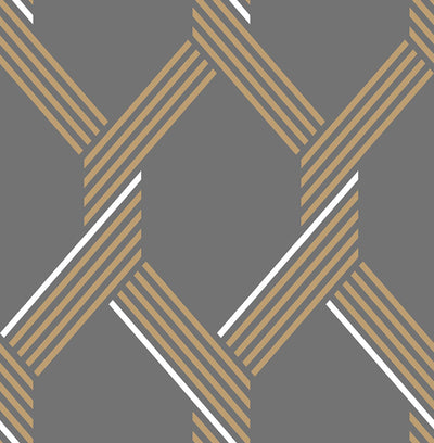 Vector Graphite Gold Wallpaper