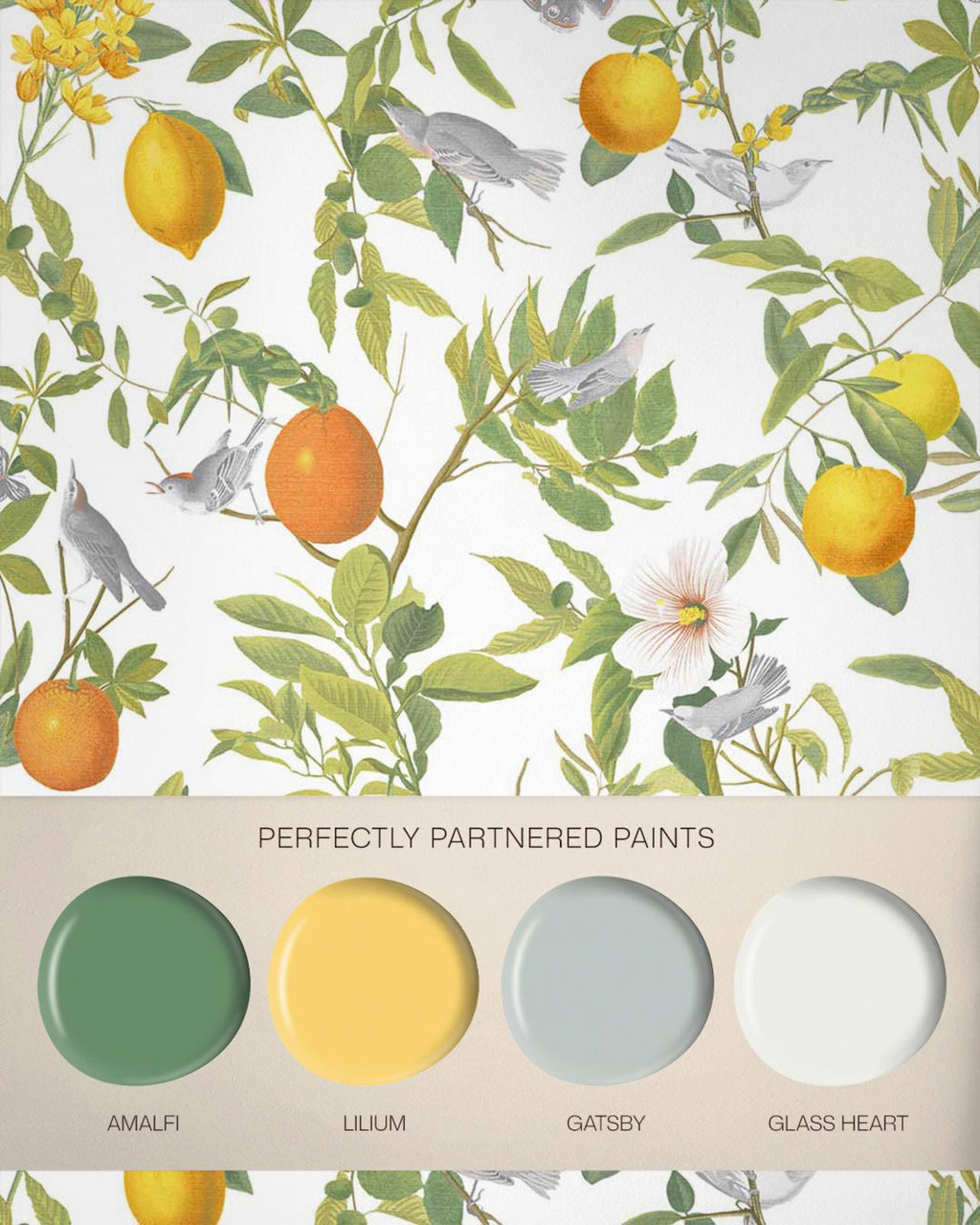 Amalfi White Wallpaper