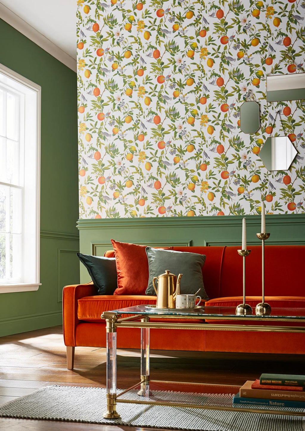 Amalfi White Wallpaper