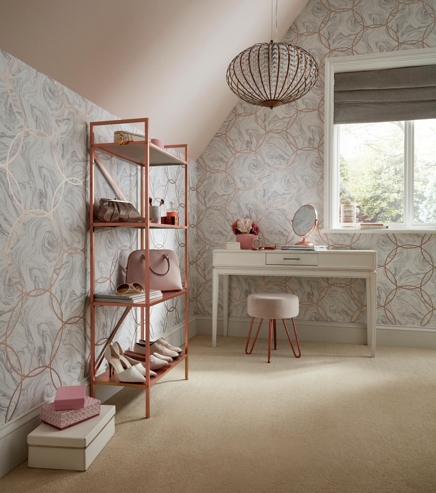 Aqueous Geo Stone Wallpaper