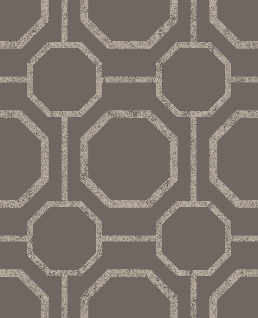 Sashiko Taupe Wallpaper