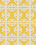 Asian Lattice Saffron Wallpaper
