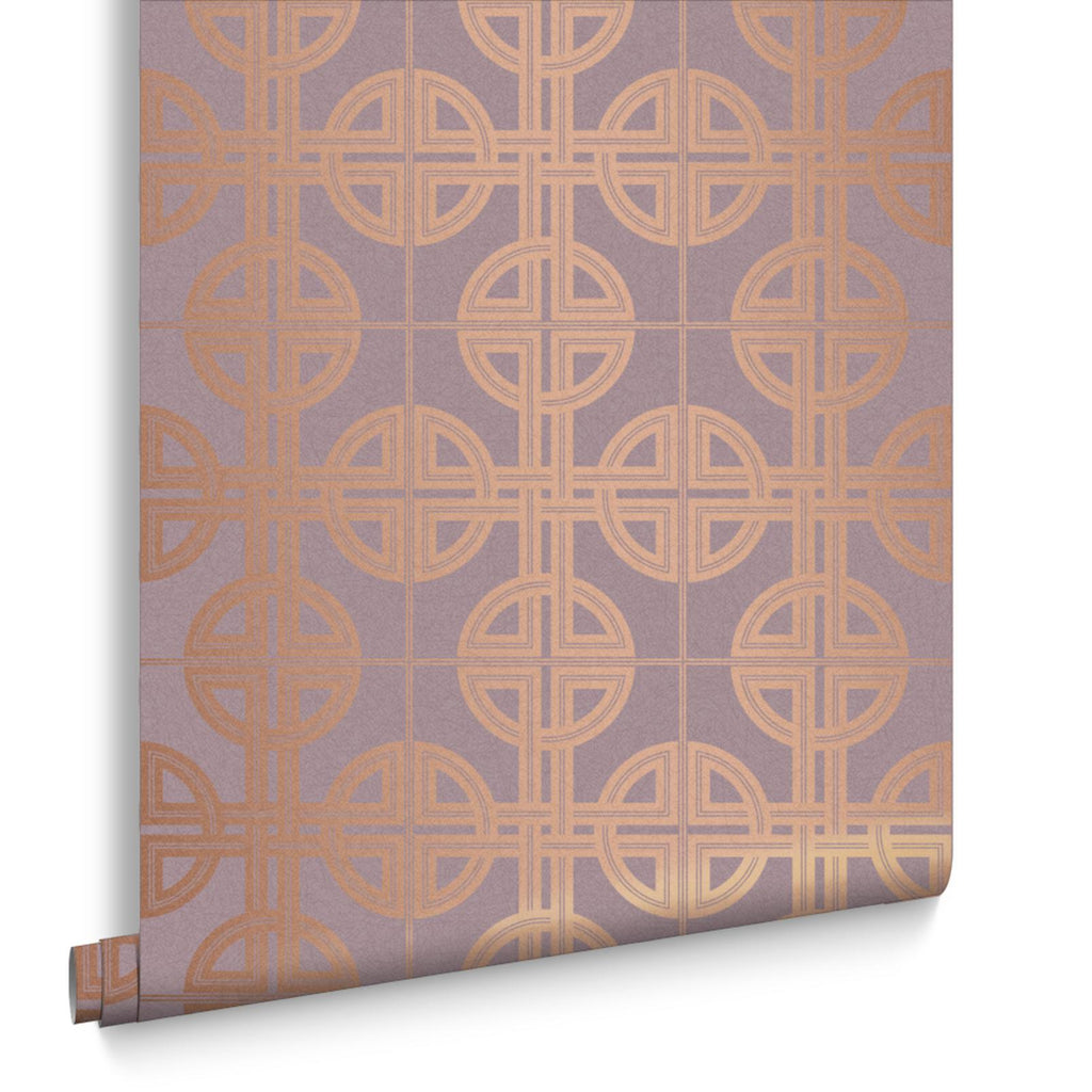 Asian Lattice Blush Wallpaper