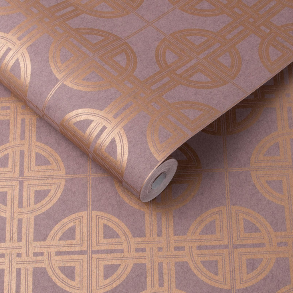 Asian Lattice Blush Wallpaper