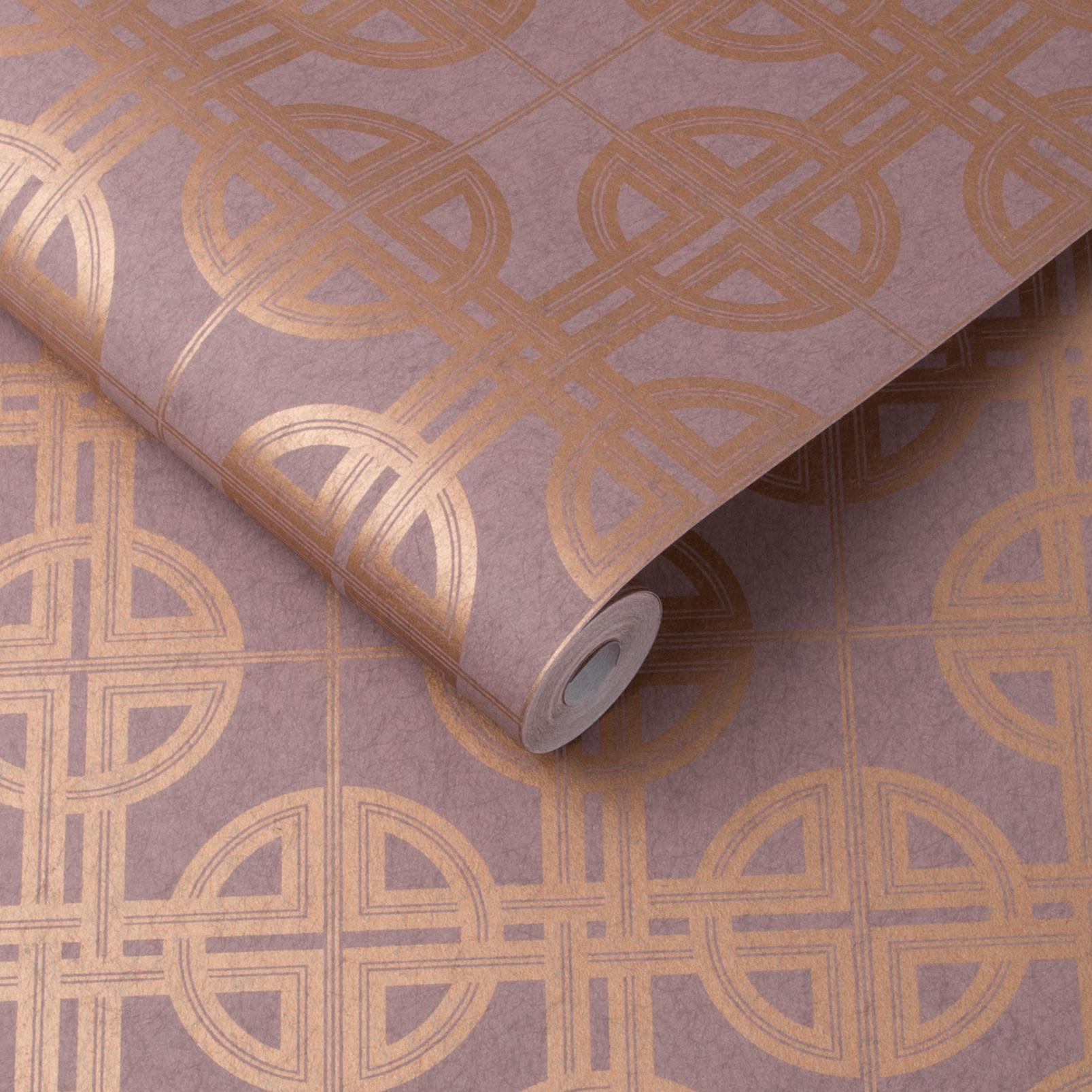 Asian Lattice Blush Wallpaper