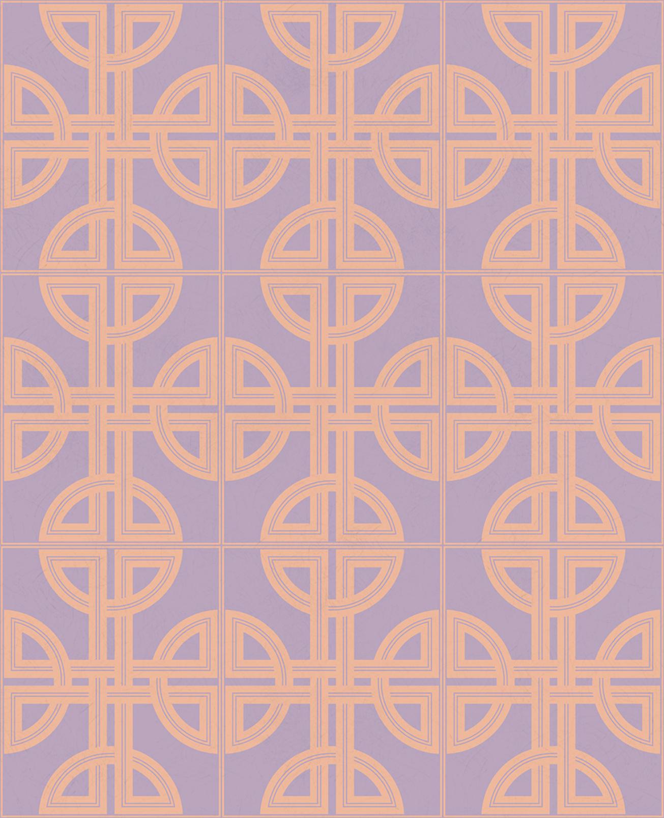 Asian Lattice Blush Wallpaper
