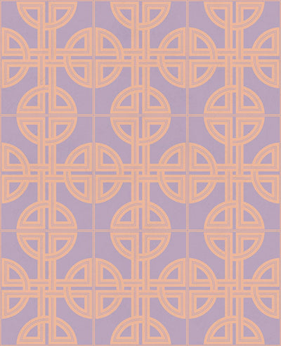 Asian Lattice Blush Wallpaper