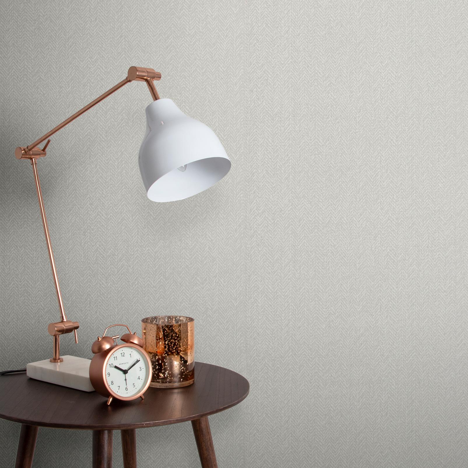 Herringbone Texture Ecru Wallpaper