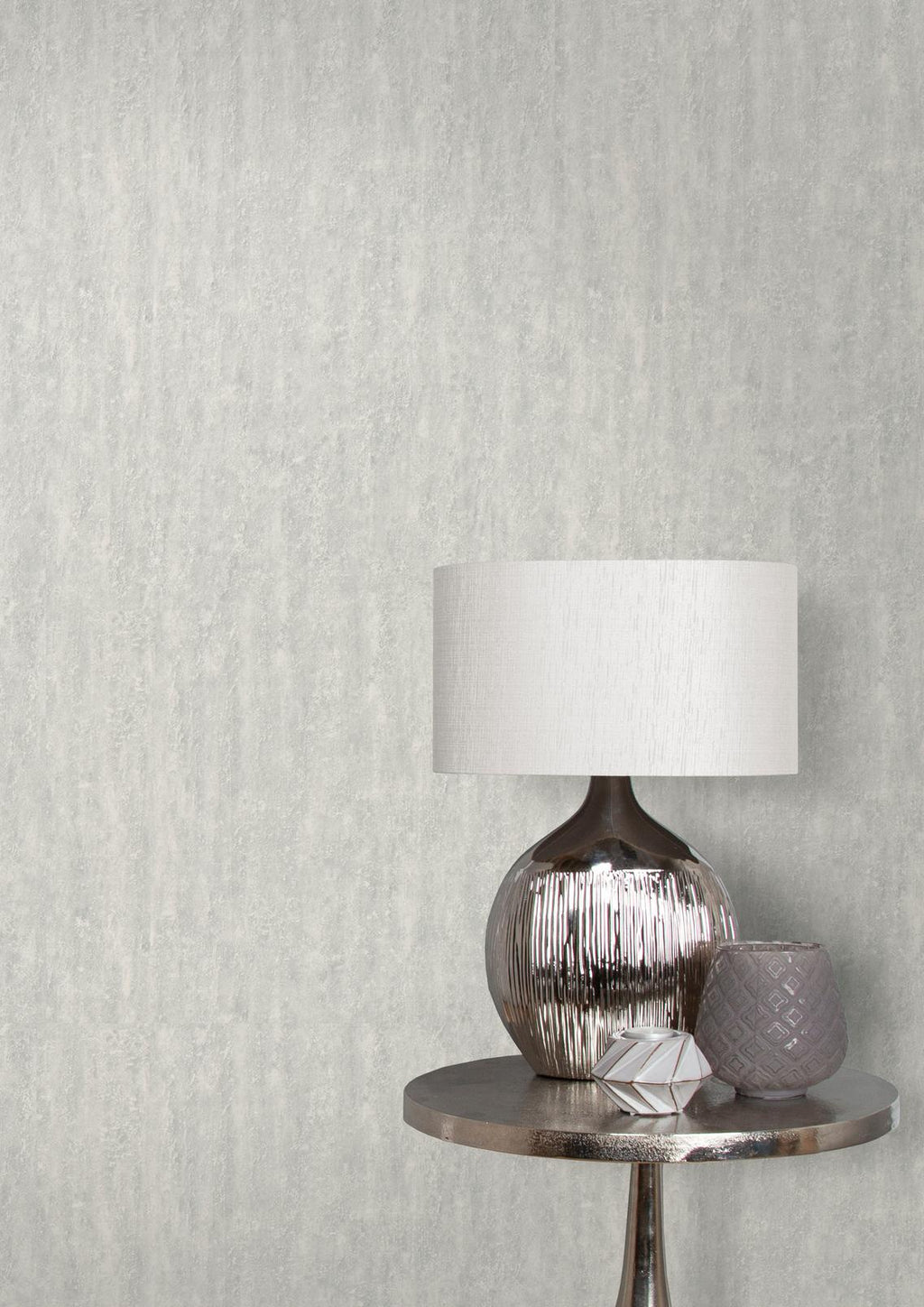 Orbit White Grey Wallpaper