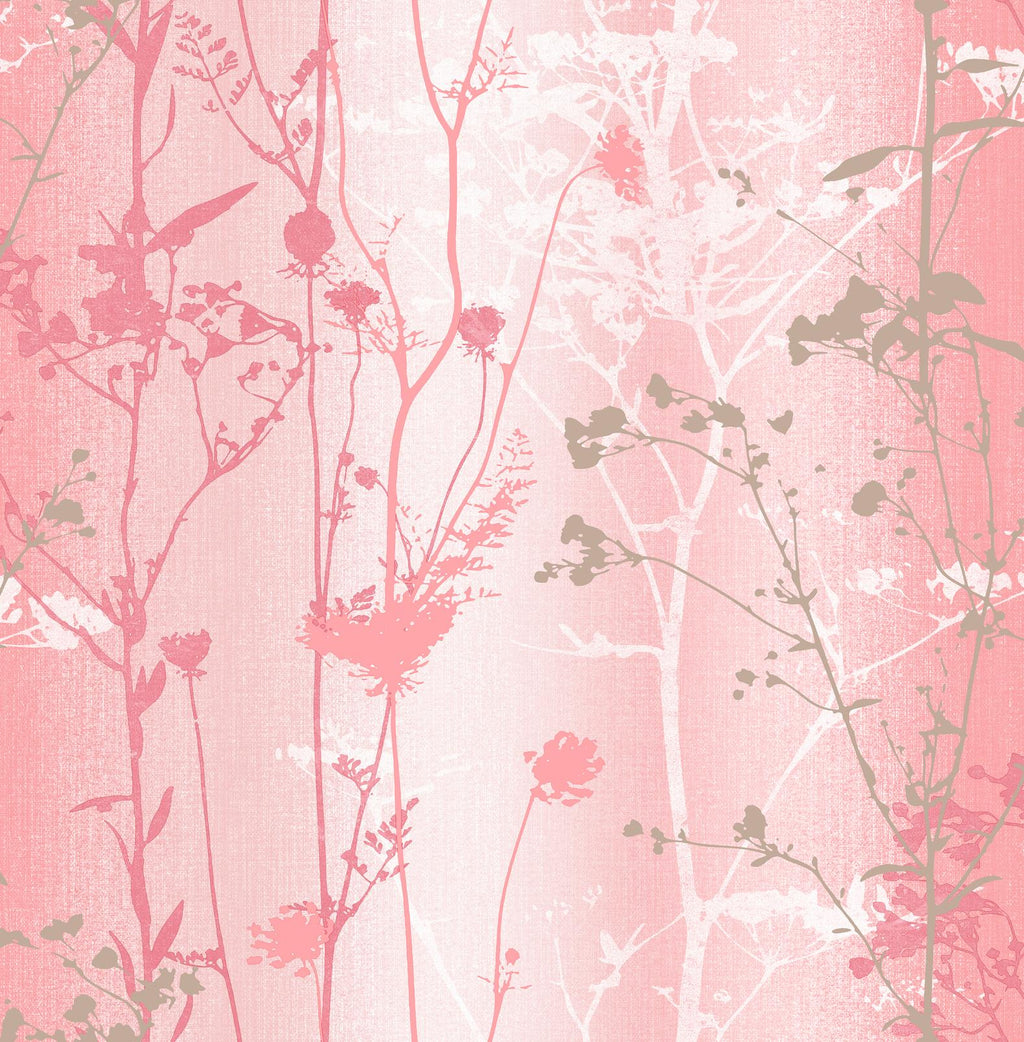 Wild Flower Coral Wallpaper