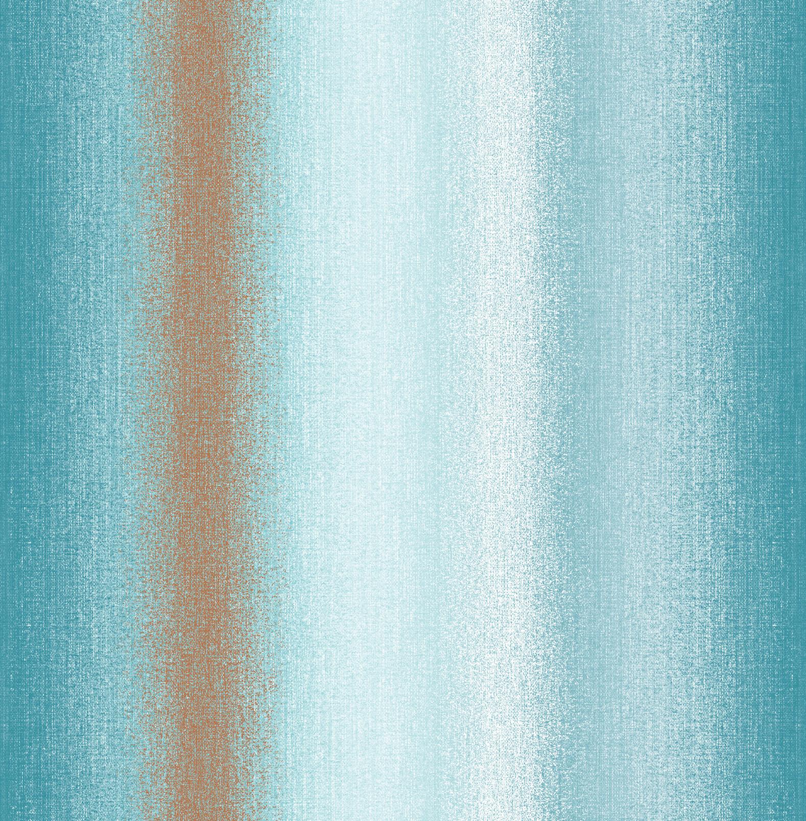 Wild Flower Stripe Teal Wallpaper