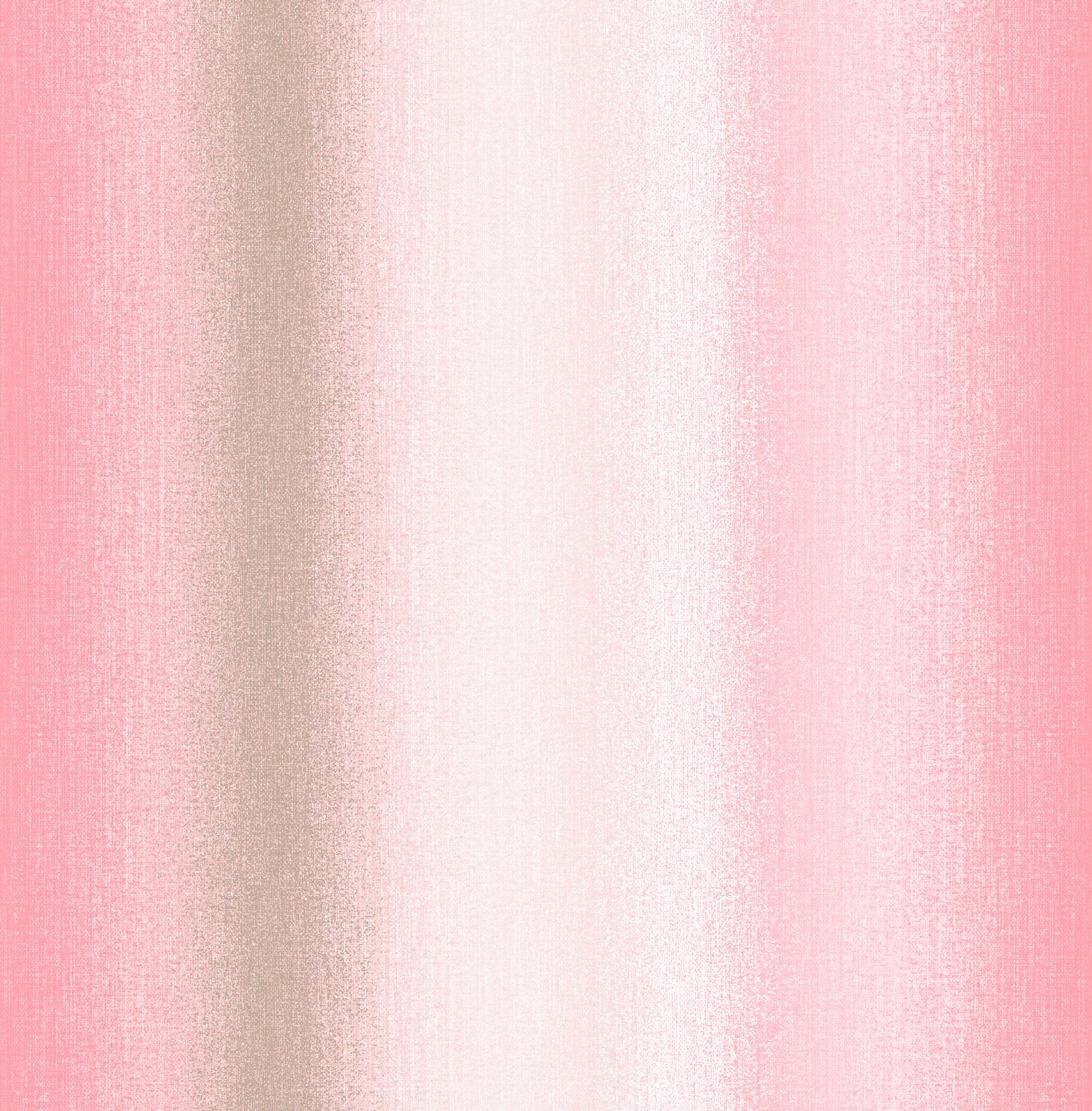 Wild Flower Stripe Coral Wallpaper