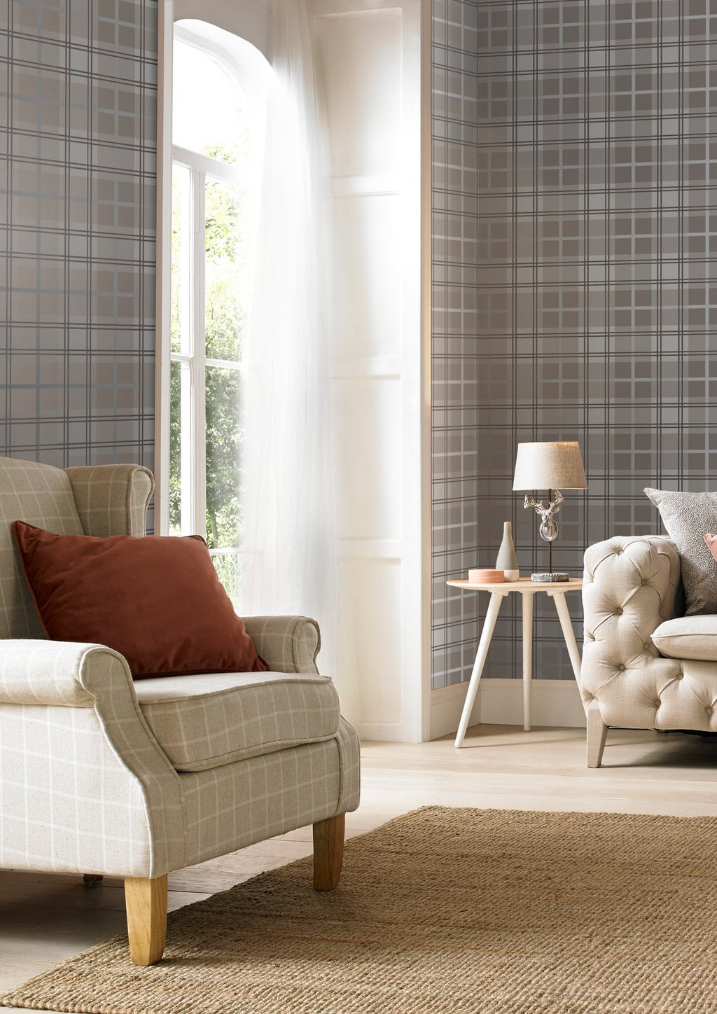 Tartan Earth Wallpaper