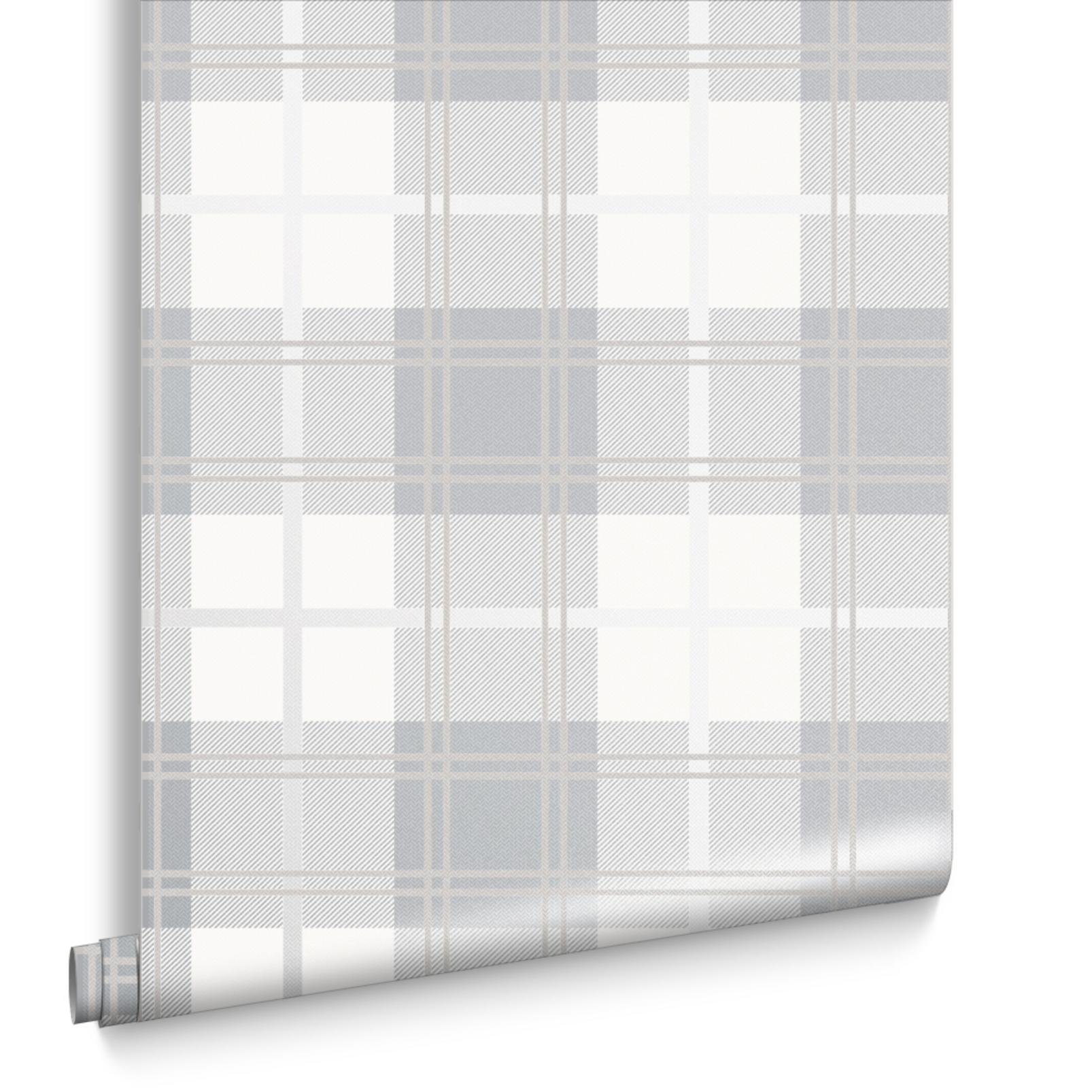 Tartan White Wallpaper