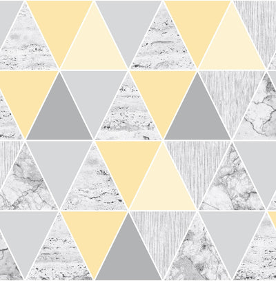 Reflections Lemon Wallpaper