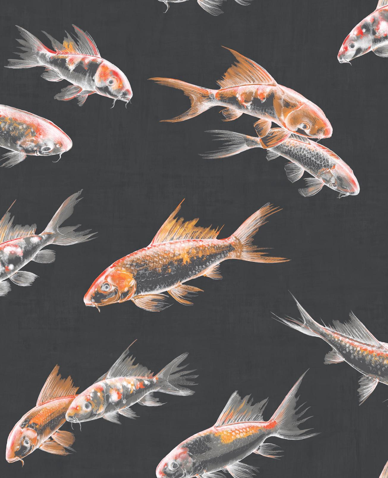 Flow Black Wallpaper