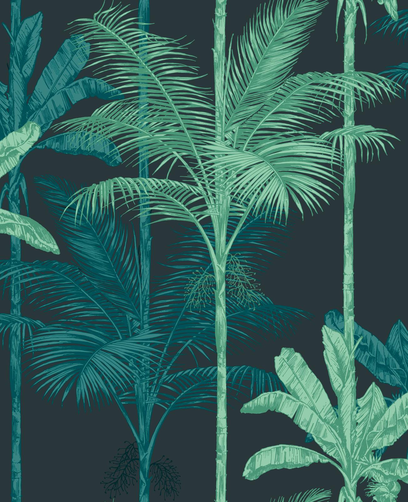 Jungle Mood Green Wallpaper