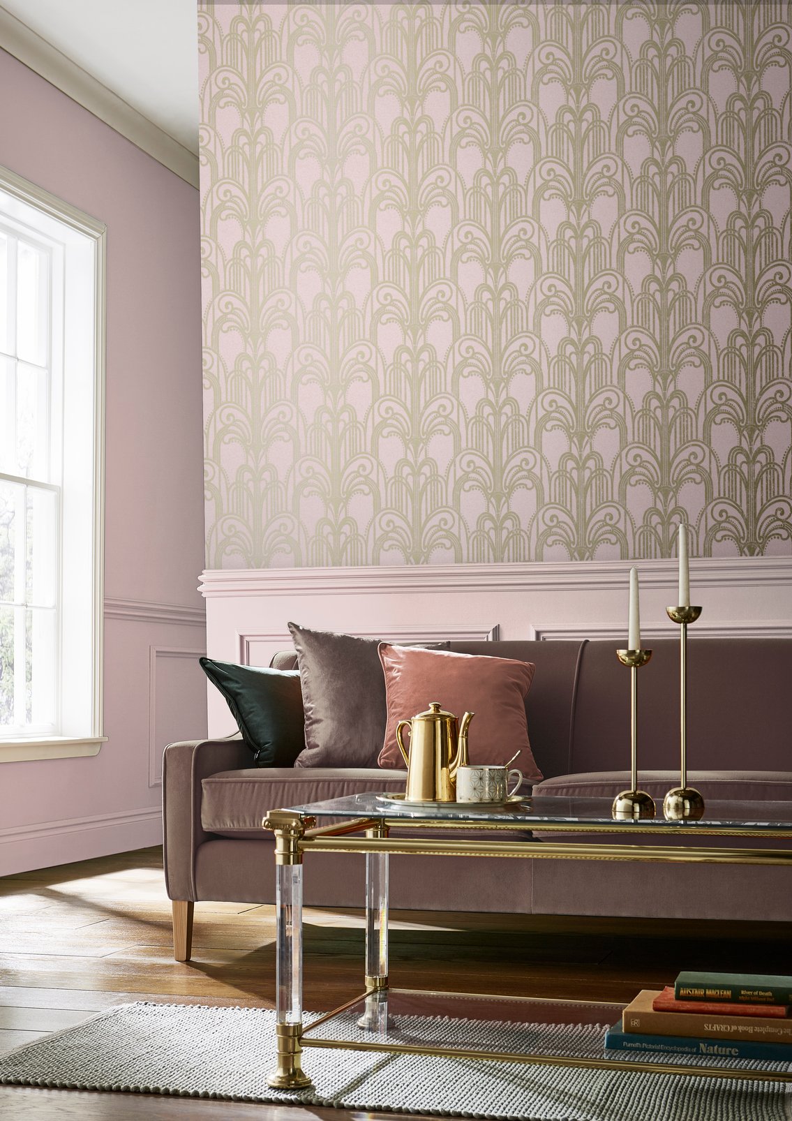 Art Deco Blush Wallpaper