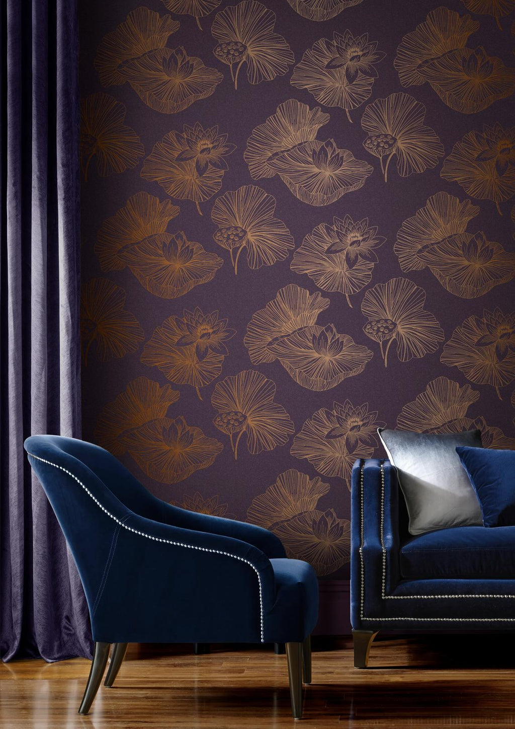 Lotus Plum Wallpaper