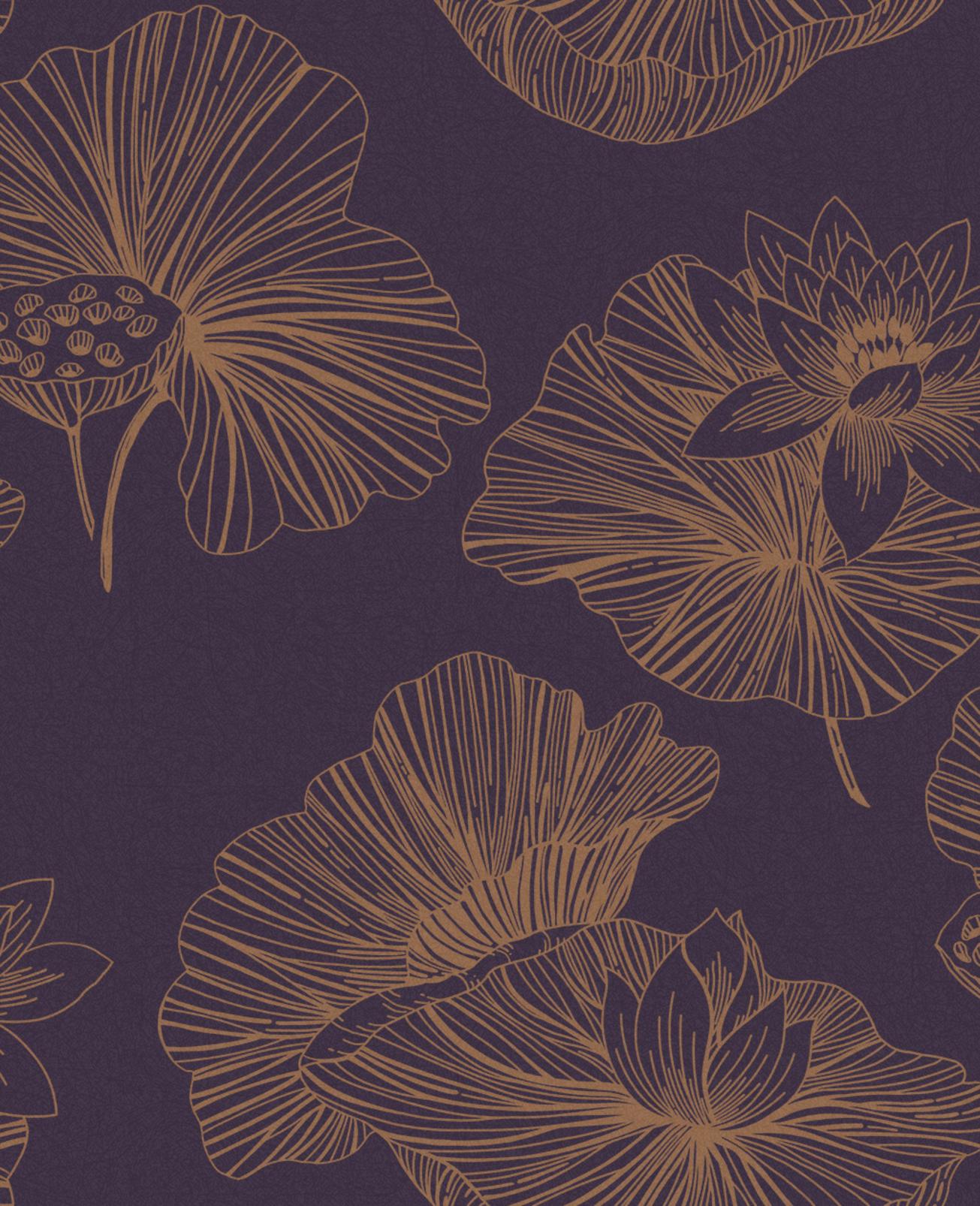 Lotus Plum Wallpaper