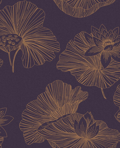 Lotus Plum Wallpaper