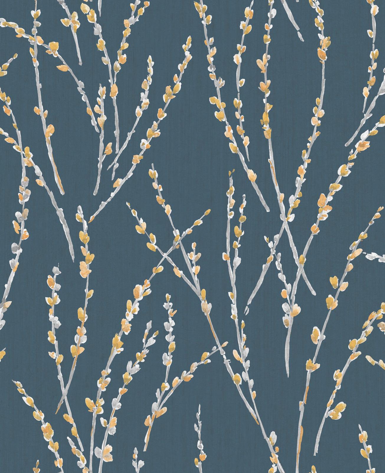 Floret Teal Wallpaper