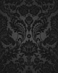 Gothic Damask Noir Wallpaper