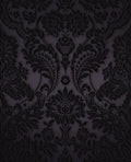 Gothic Damask Plum Wallpaper