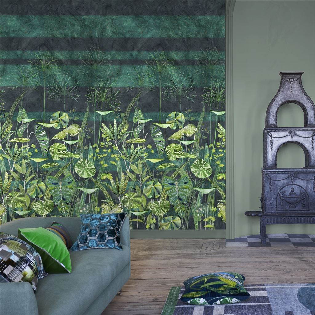 Arjuna Leaf Viridian (Scenes and Murals)