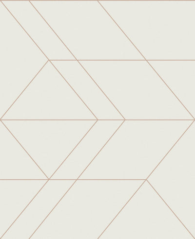Balance White & Rose Gold Wallpaper