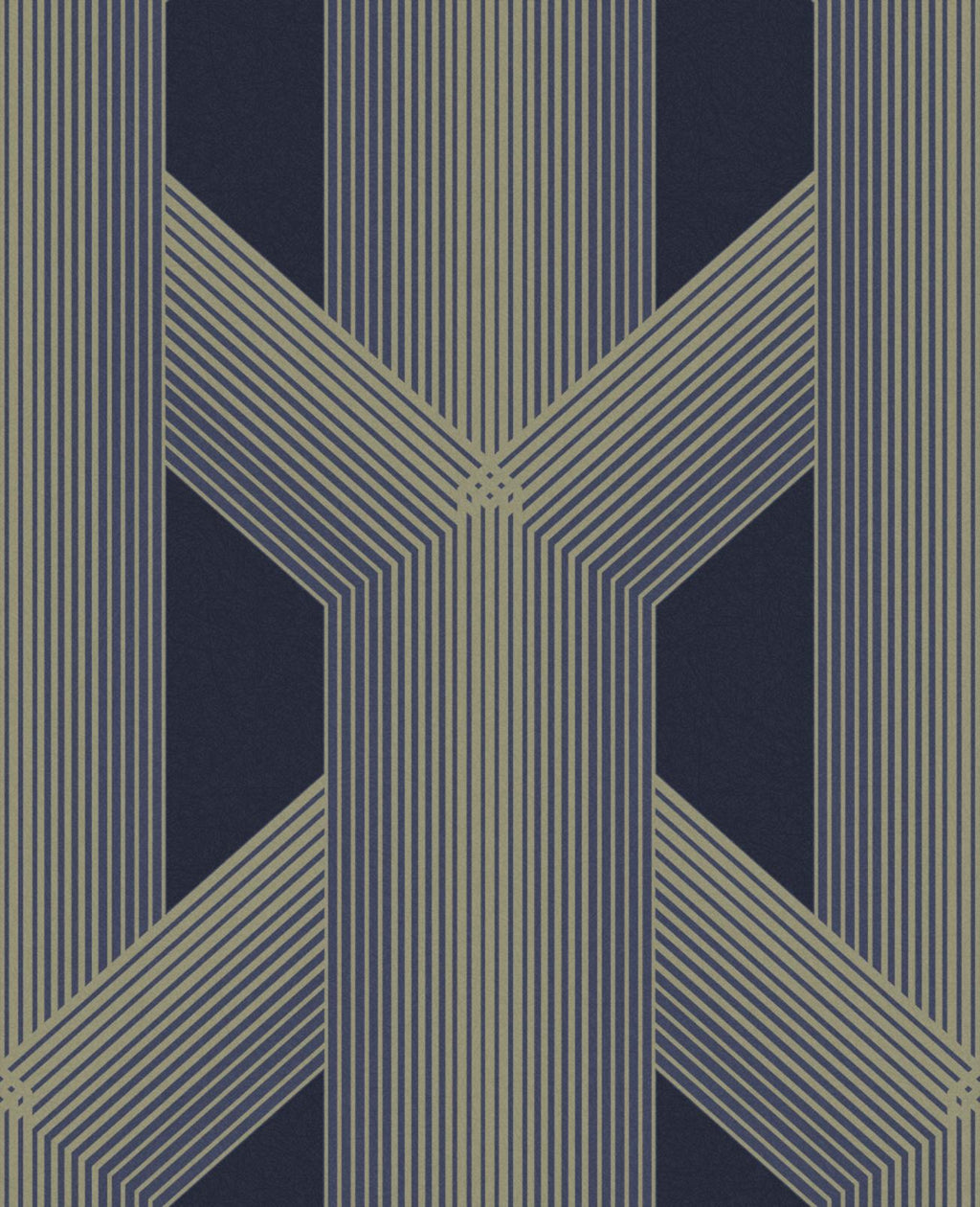 Lagom Geo Navy & Gold Wallpaper