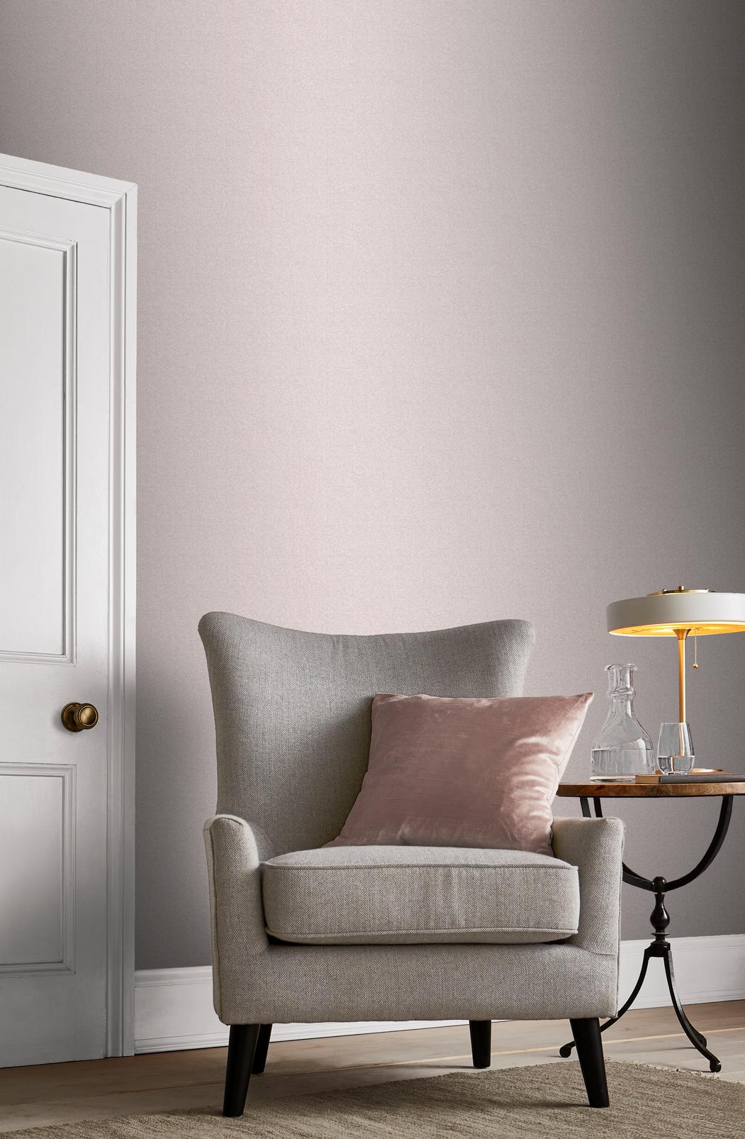 Lagom Rose Plain Wallpaper