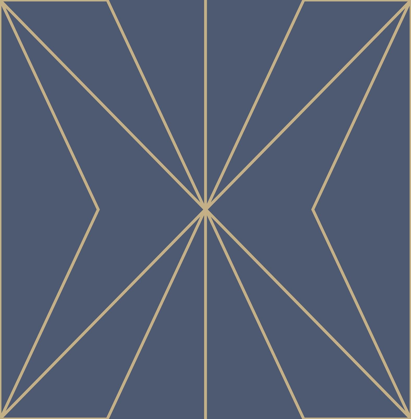 Harmony Navy Wallpaper