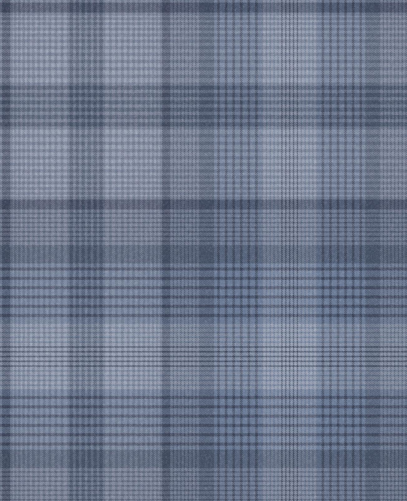 Heritage Plaid Blue Wallpaper