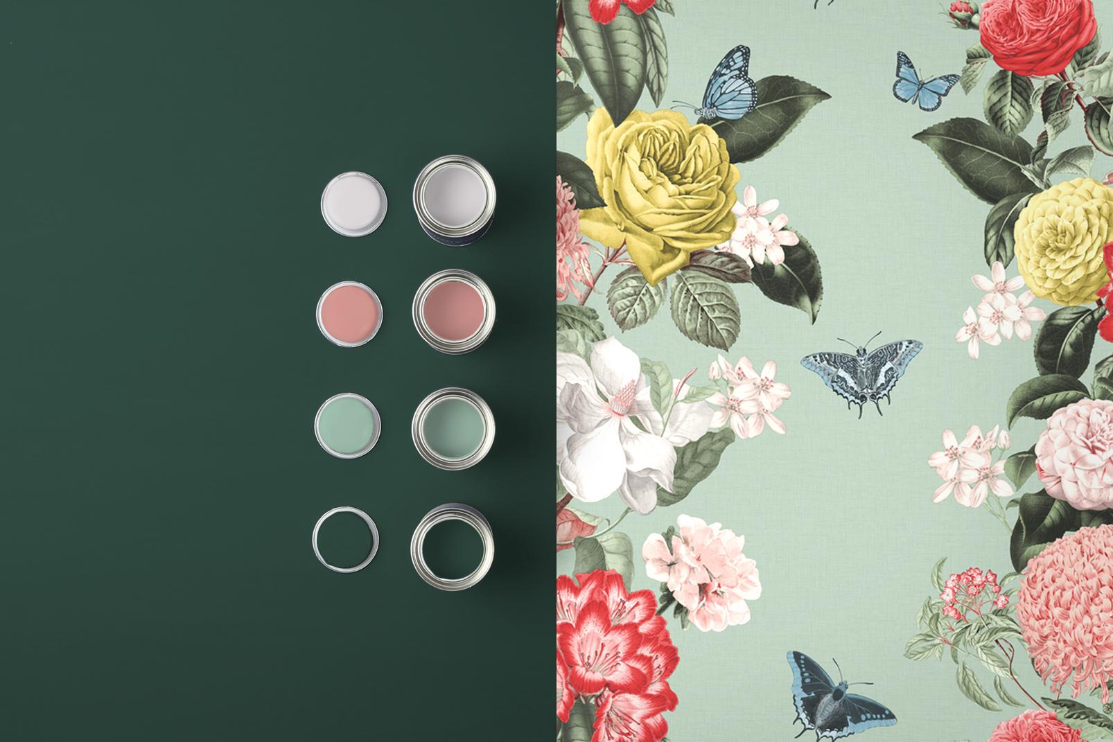 Bloomsbury Neo Mint Wallpaper