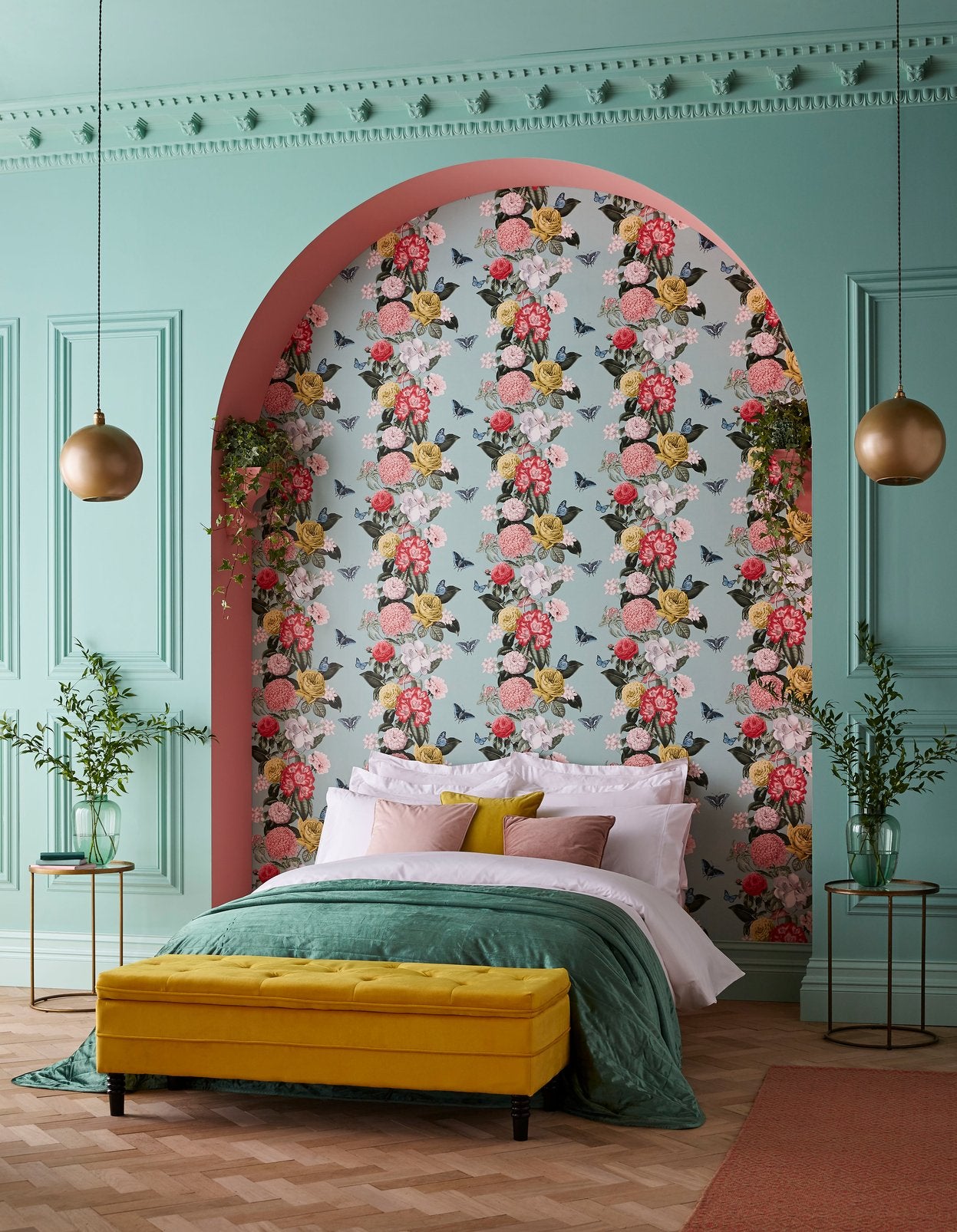 Bloomsbury Neo Mint Wallpaper