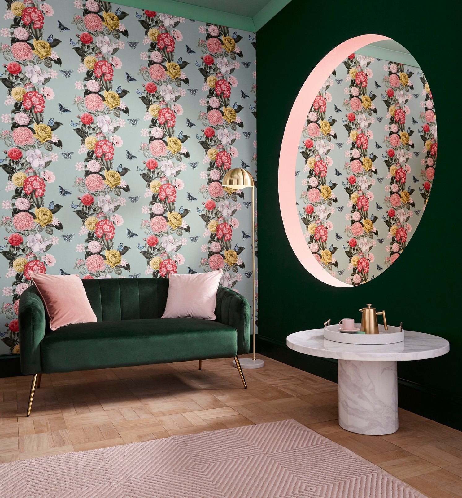 Bloomsbury Neo Mint Wallpaper