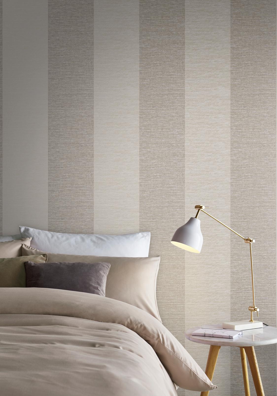 Atelier Stripe Stone Wallpaper