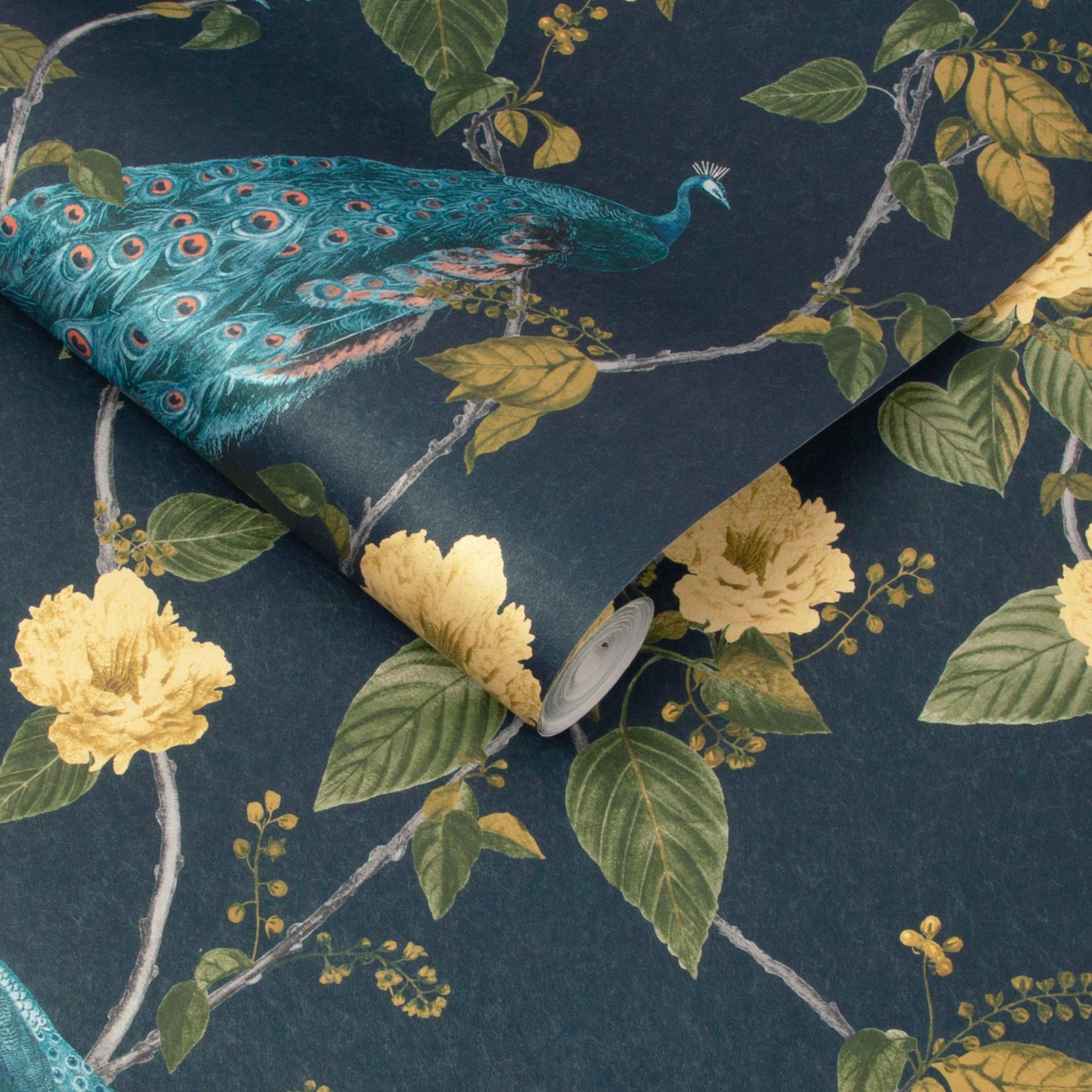 Resplendence Navy Wallpaper