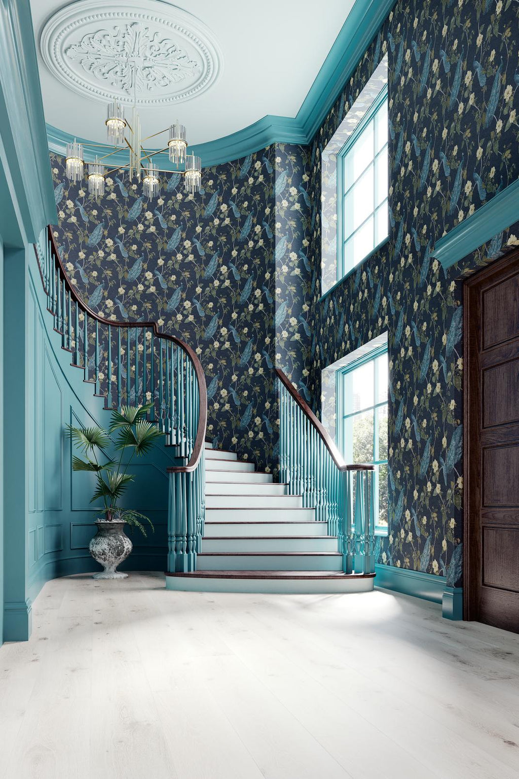 Resplendence Navy Wallpaper