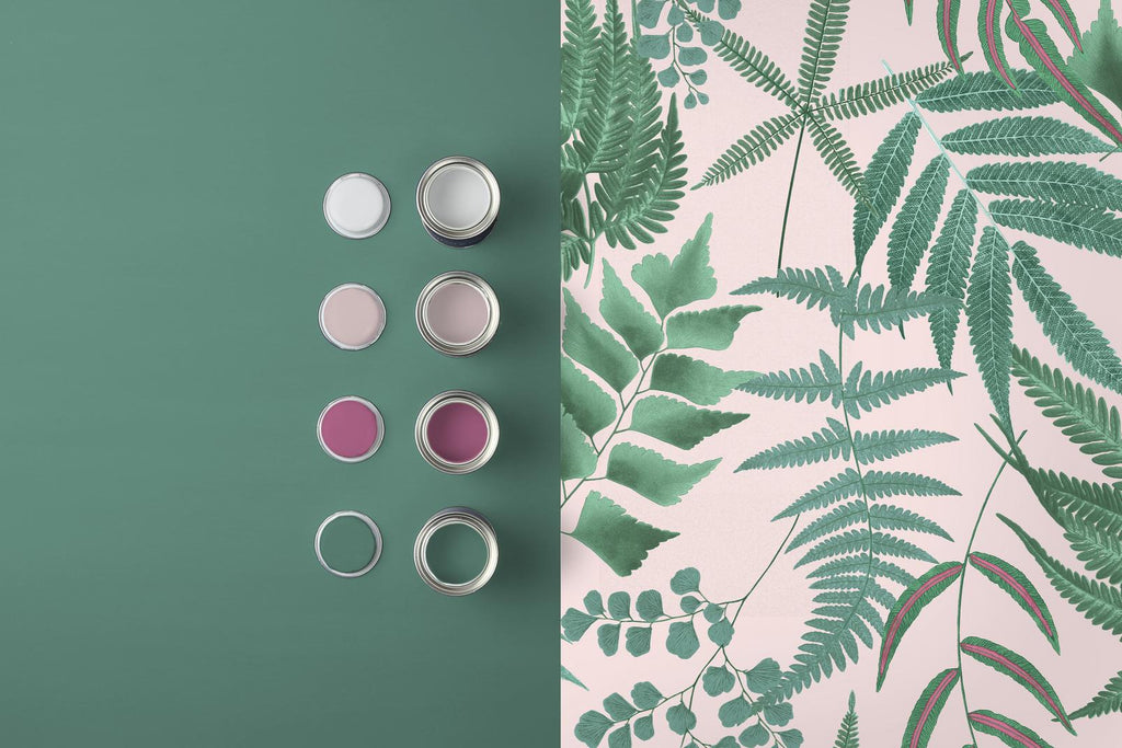 Midsummer Fern Blush Wallpaper