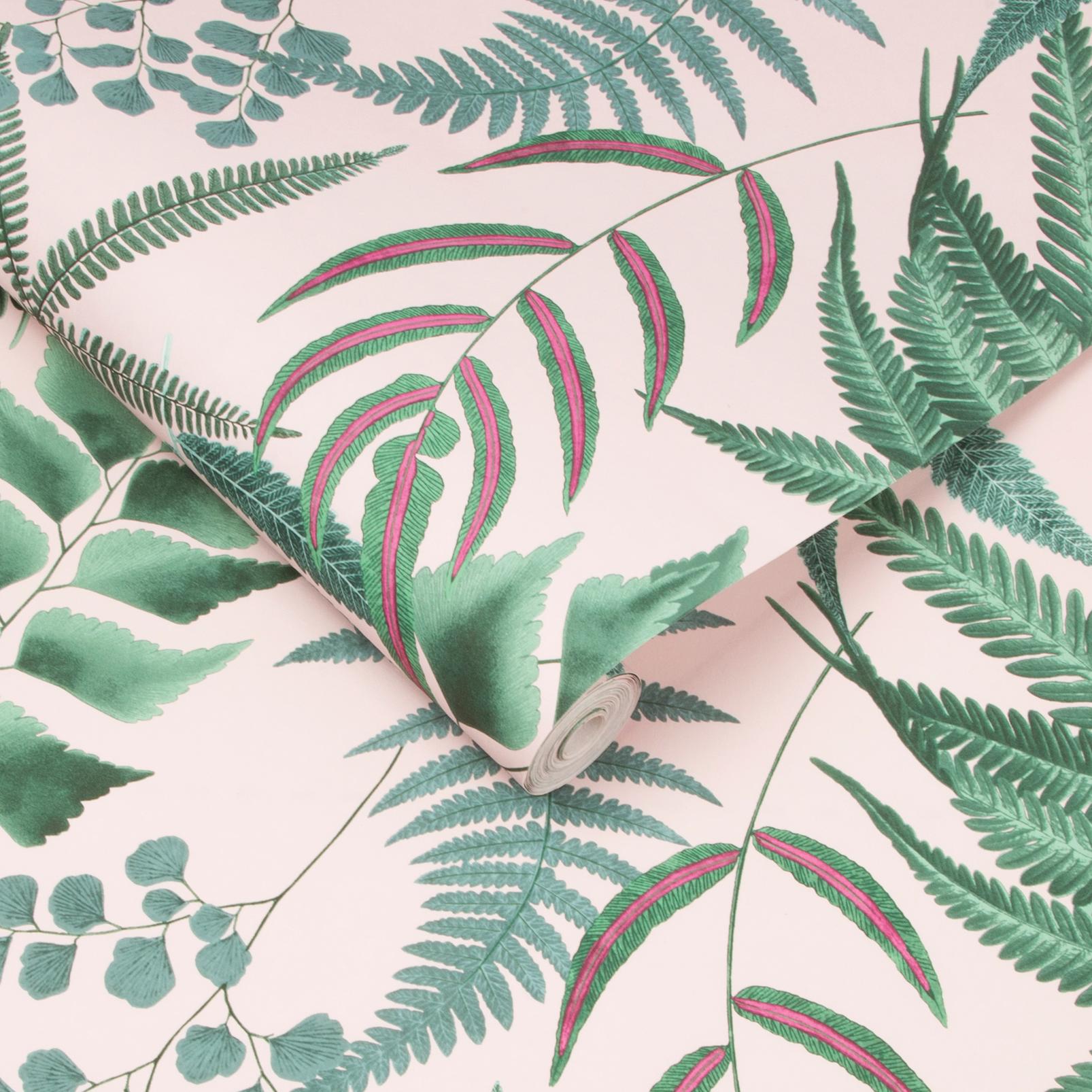 Midsummer Fern Blush Wallpaper