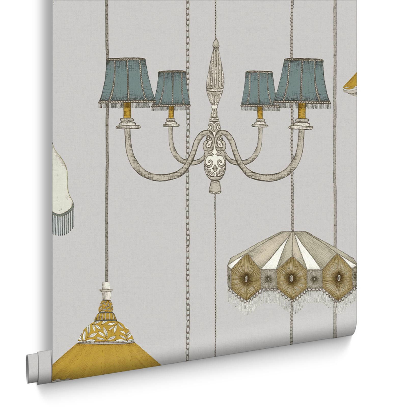 Drawing Room Grey Wallpaper