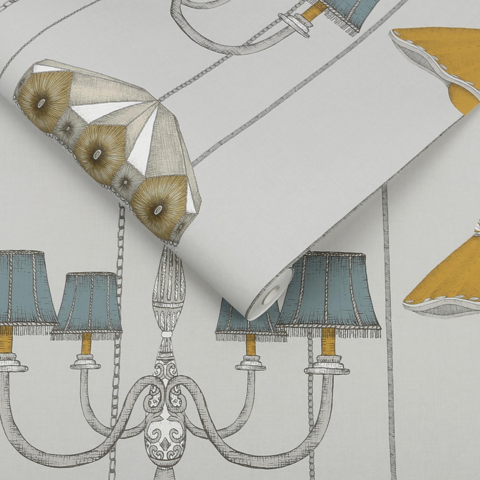 Drawing Room Grey Wallpaper