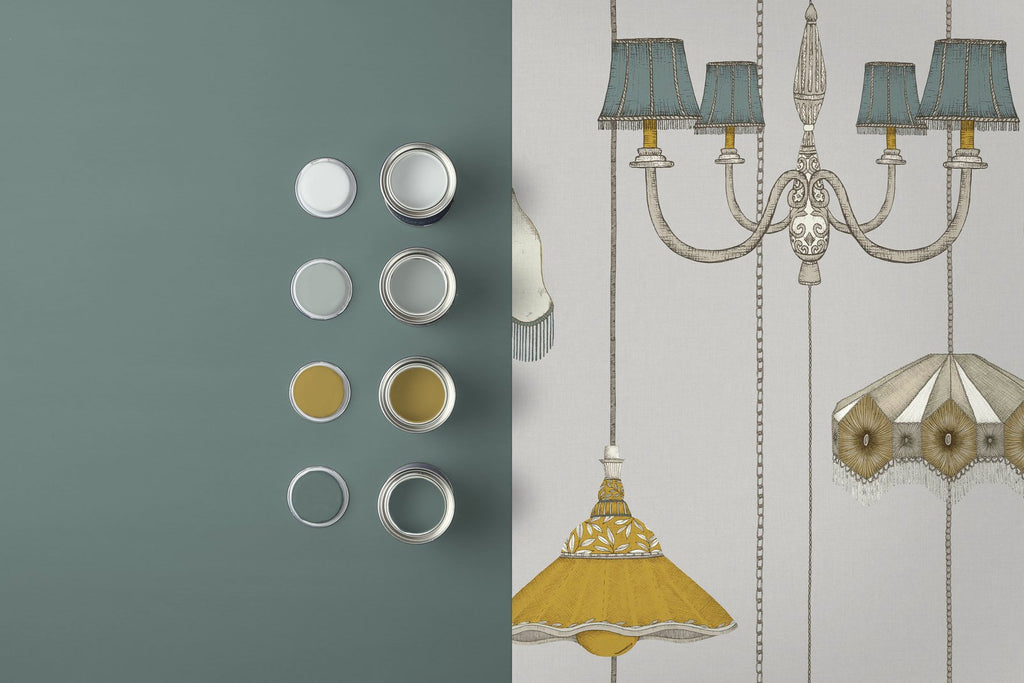 Drawing Room Grey Wallpaper