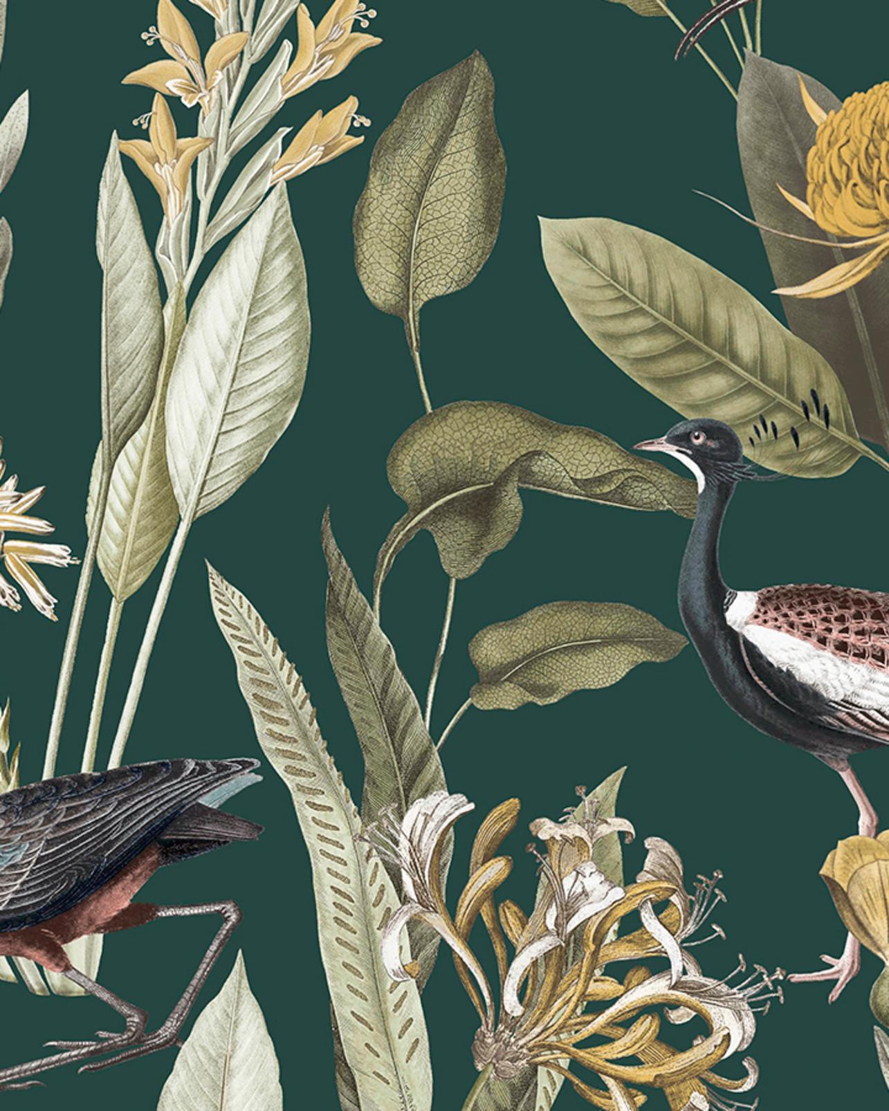 Glasshouse Green Wallpaper