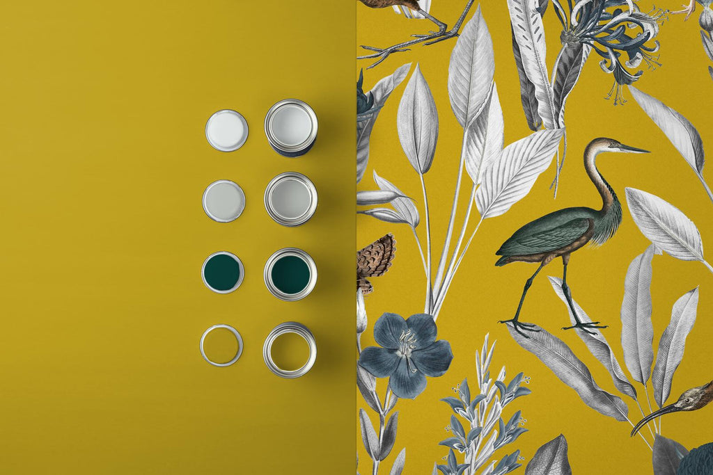 Glasshouse Mustard Wallpaper