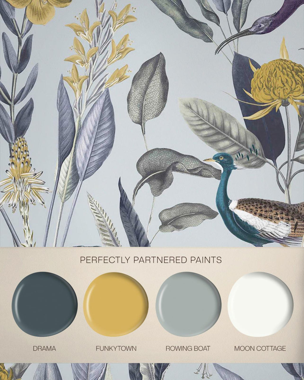 Glasshouse Soft Grey Wallpaper